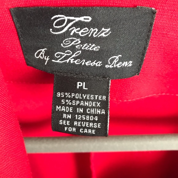 Trenz By Theresa Renz Red Blazer - Picture 4 of 5